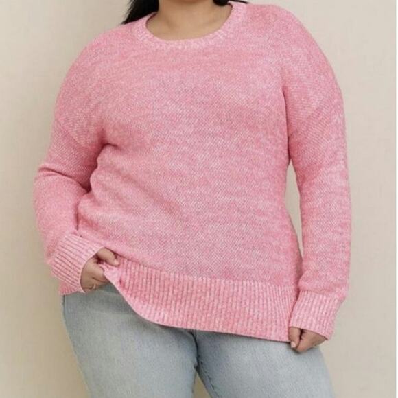 Torrid Pink Pullover Drop Shoulder Sweater Size 1X - Picture 1 of 8